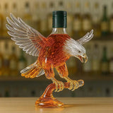 Bouteille en verre à whisky en forme d'aigle à tête blanche