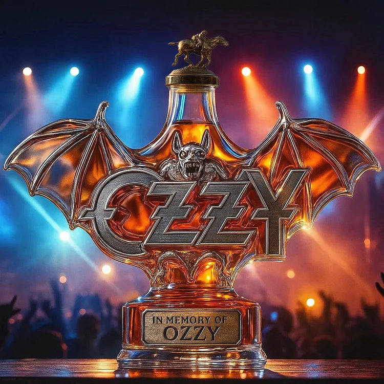 En mémoire d'Ozzy Osbourne Bouteille de Whiskey