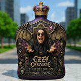 Bouteille de Whisky Édition Limitée en Verre Embossé Ozzy Osbourne-5