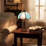 AZURIA | LAMPE EN VERRE BLEU LUXUEUSE