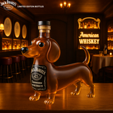 Bouteille de whiskey en forme de teckel
