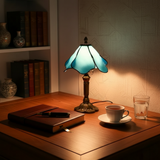 BLUERIS | LAMPE CLASSIQUE AVEC ABAT-JOUR EN PÉTALE