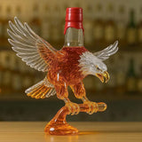 Bouteille en verre à whisky en forme d'aigle à tête blanche