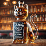 Chat — bouteille de whisky