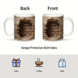 Magical Mug with Changing Design - Coffee Cup Featuring a Vanishing Library