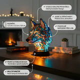 Akéla - Lampe en vitraux
